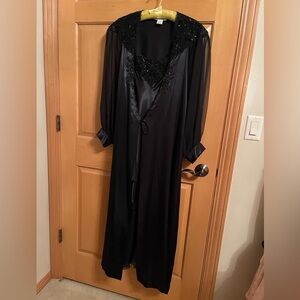 1990s vintage Christian Dior gown and robe set